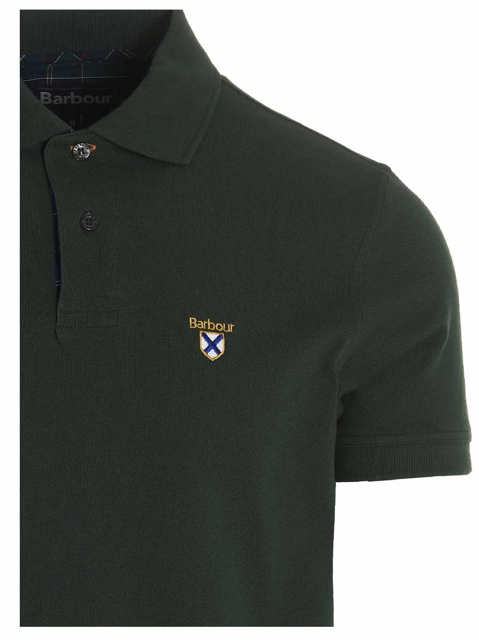 Barbour Society Logo Embroidered Short Sleeved Polo Shirt