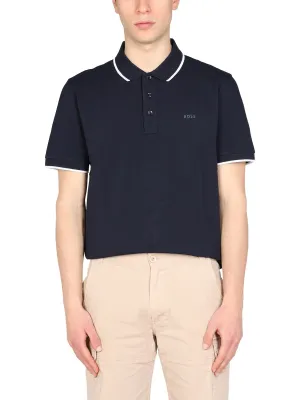 Boss Hugo Boss Logo Embroidered Short-Sleeved Polo Shirt