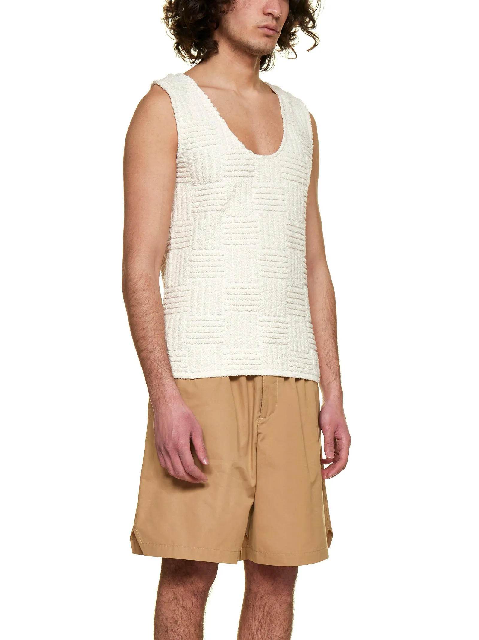 Bottega Veneta Elastic Waist Bermuda Shorts
