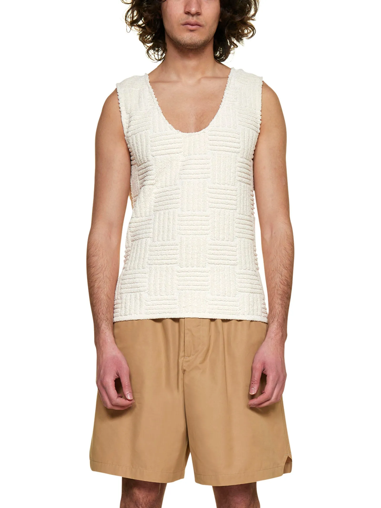 Bottega Veneta Elastic Waist Bermuda Shorts