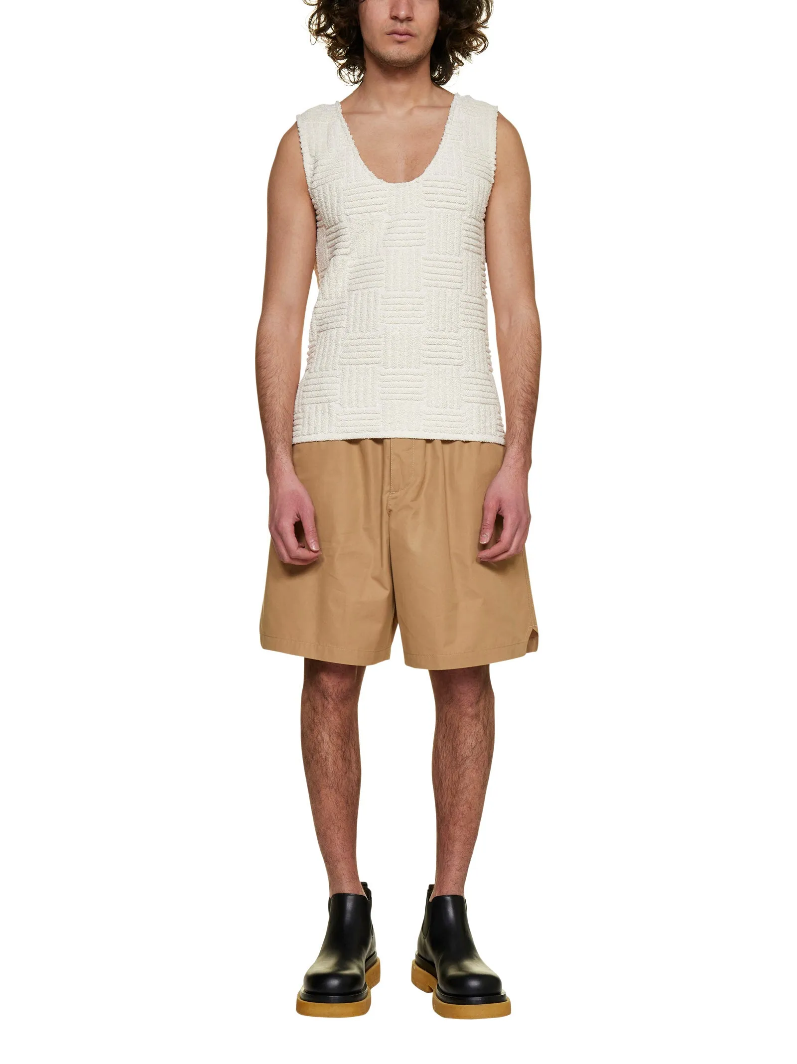 Bottega Veneta Elastic Waist Bermuda Shorts