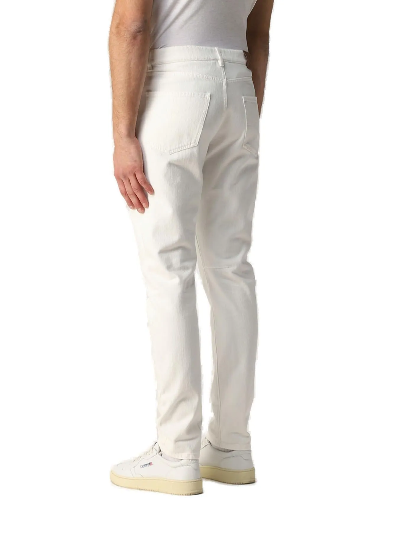 Brunello Cucinelli Distressed Straight Leg Jeans