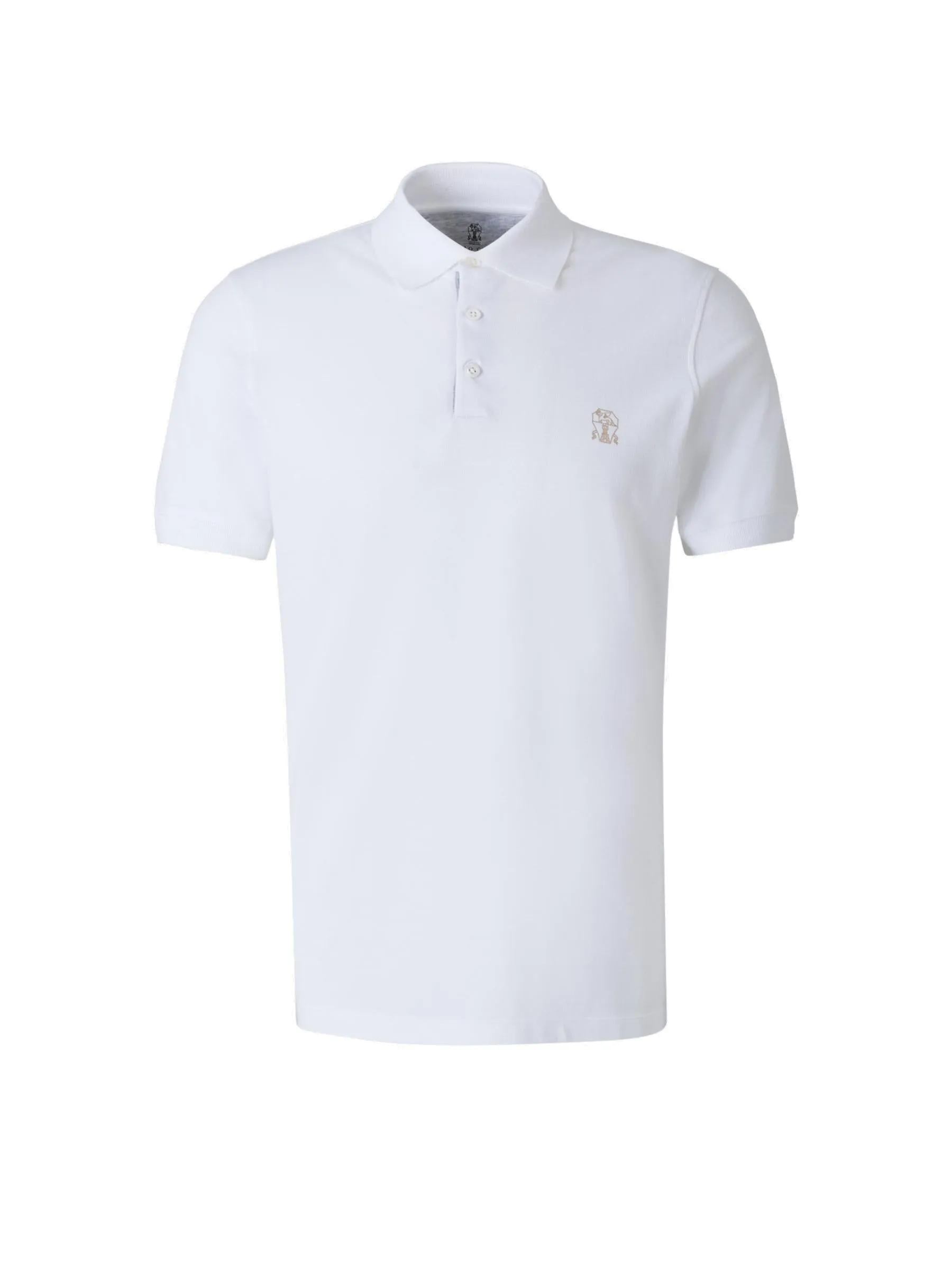 Brunello Cucinelli Logo Embroidered Short Sleeved Polo Shirt