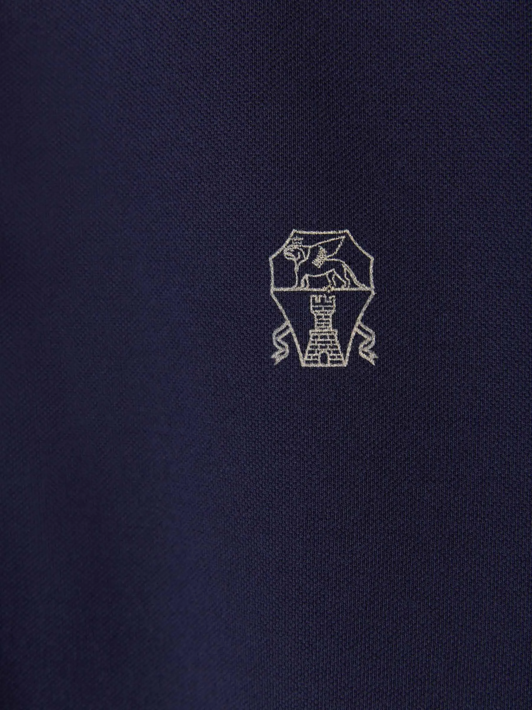 Brunello Cucinelli Logo Embroidered Short Sleeved Polo Shirt