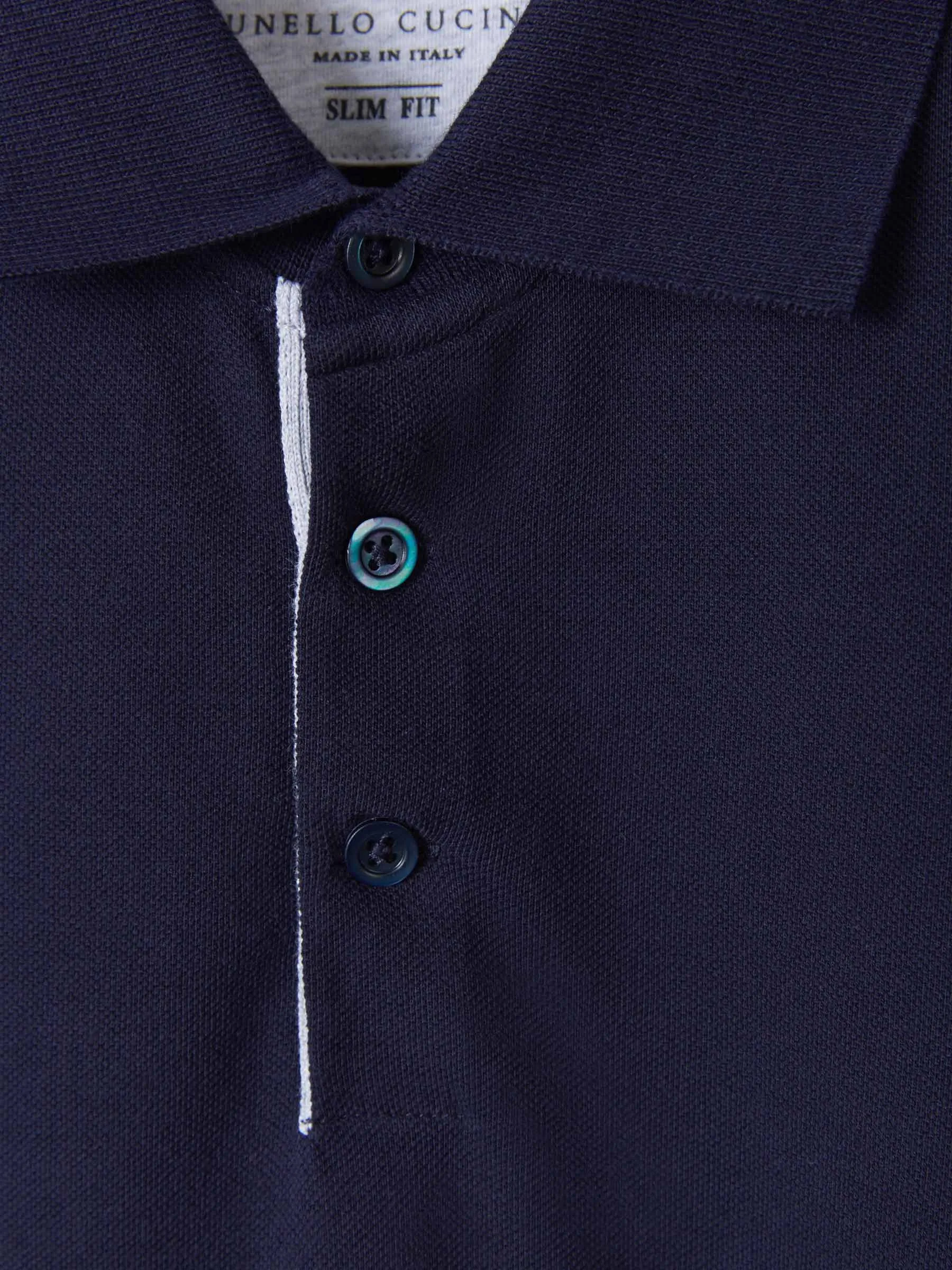 Brunello Cucinelli Logo Embroidered Short Sleeved Polo Shirt