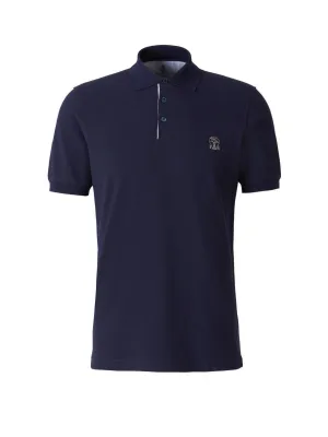Brunello Cucinelli Logo Embroidered Short Sleeved Polo Shirt