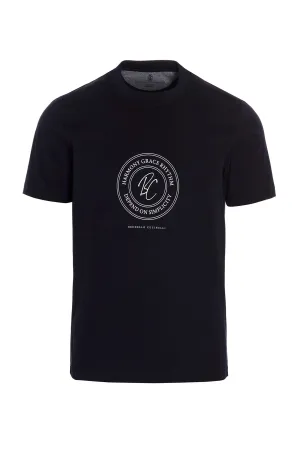 Brunello Cucinelli Logo Printed Crewneck T-Shirt