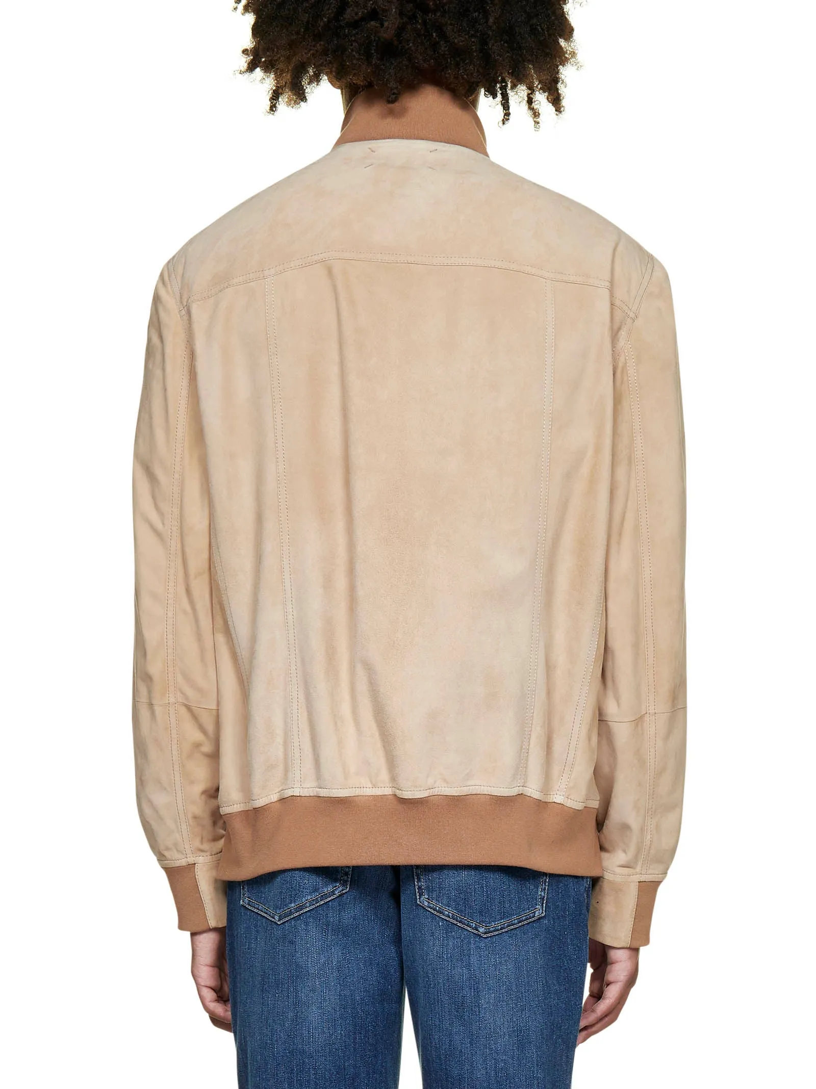 Brunello Cucinelli Ribbed High Neck Jacket