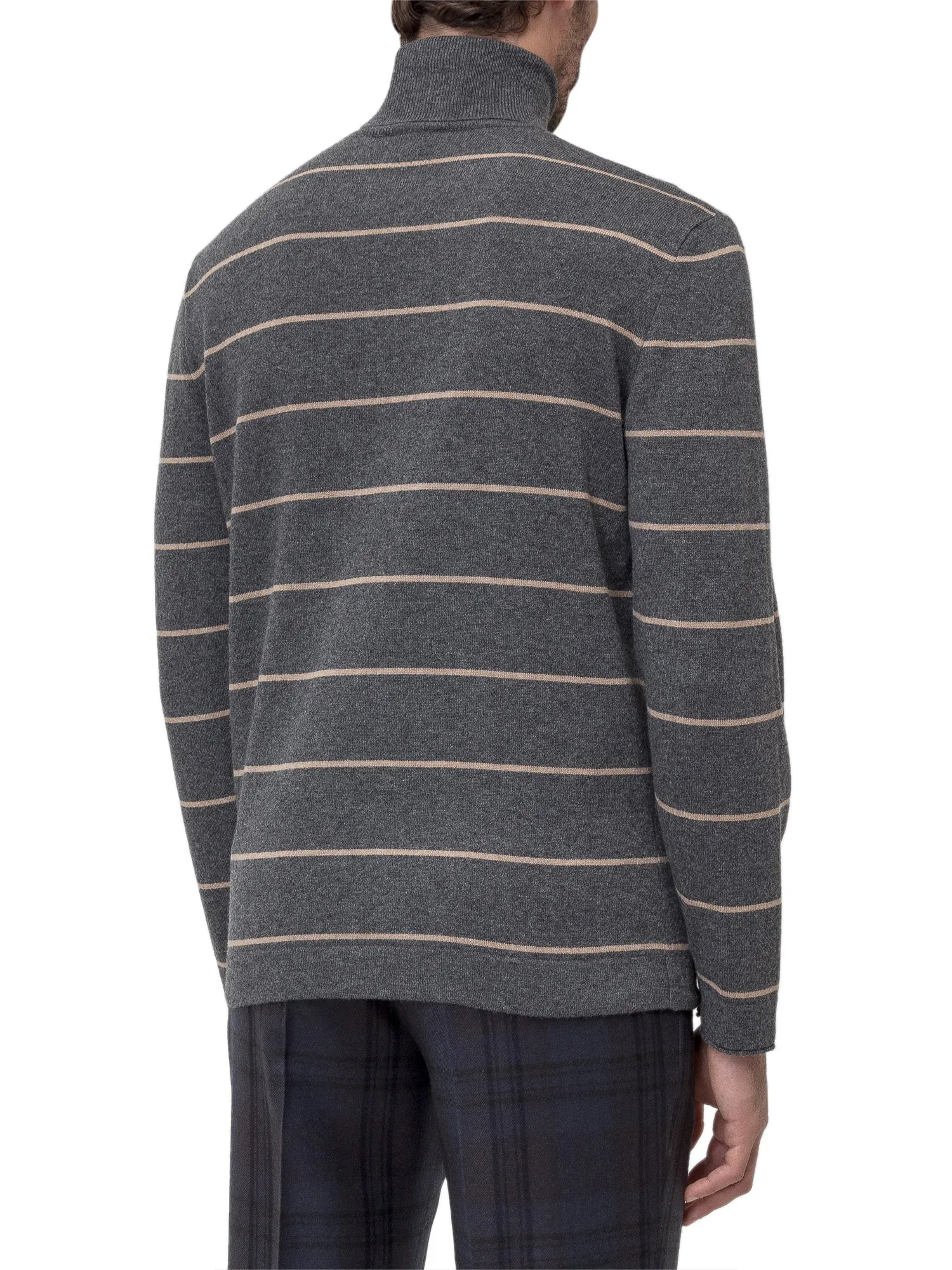 Brunello Cucinelli Striped Turtleneck Sweater