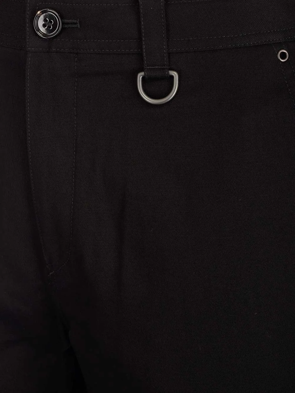 Burberry Button Detailed Straight Leg Trousers
