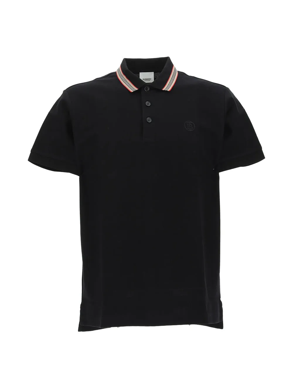 Burberry Stripe-Detailed Short Sleeved Polo Shirt