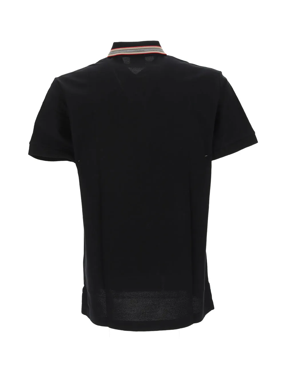 Burberry Stripe-Detailed Short Sleeved Polo Shirt