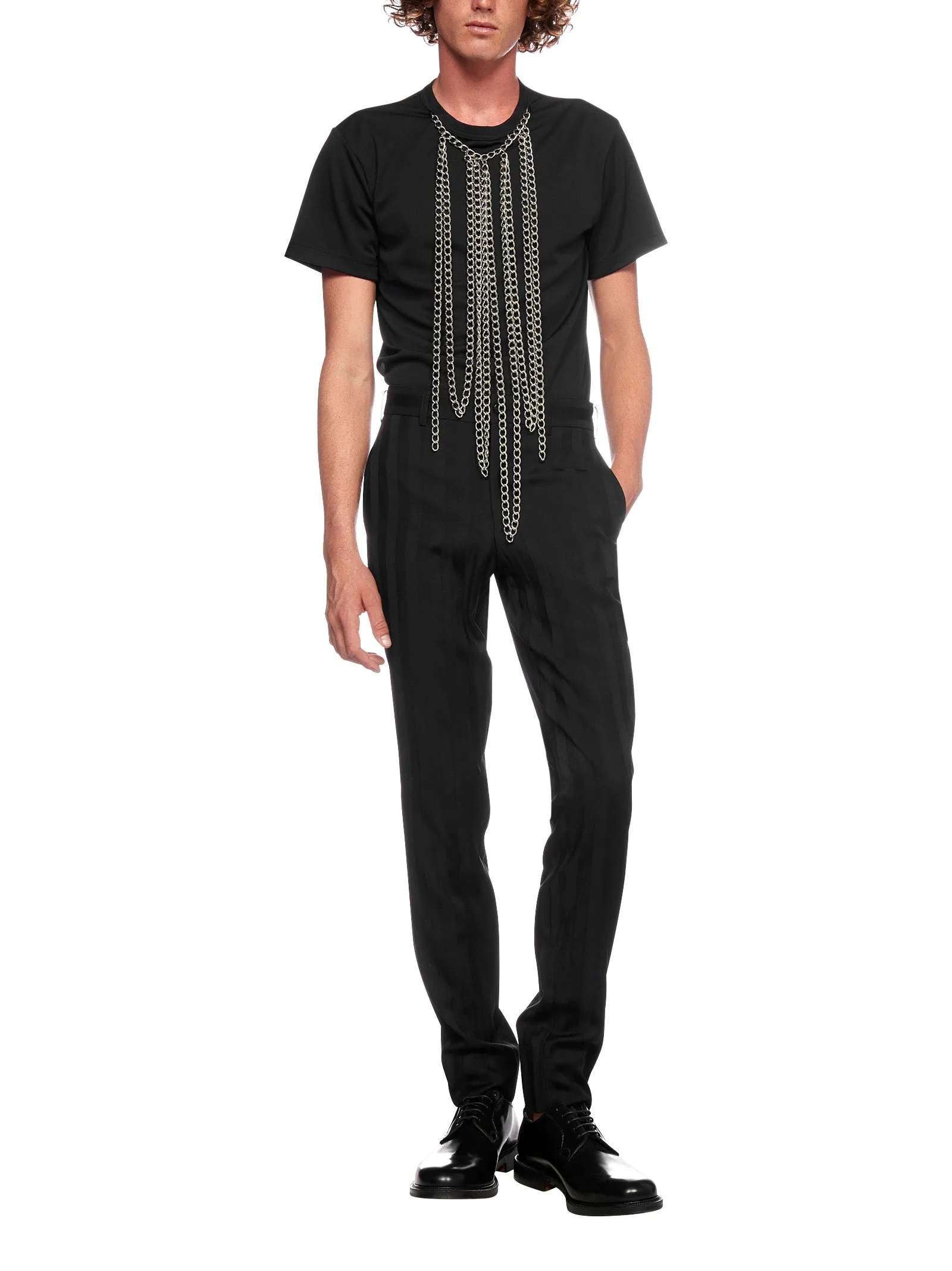 Comme des Garons Homme Plus Striped Tailored Pants