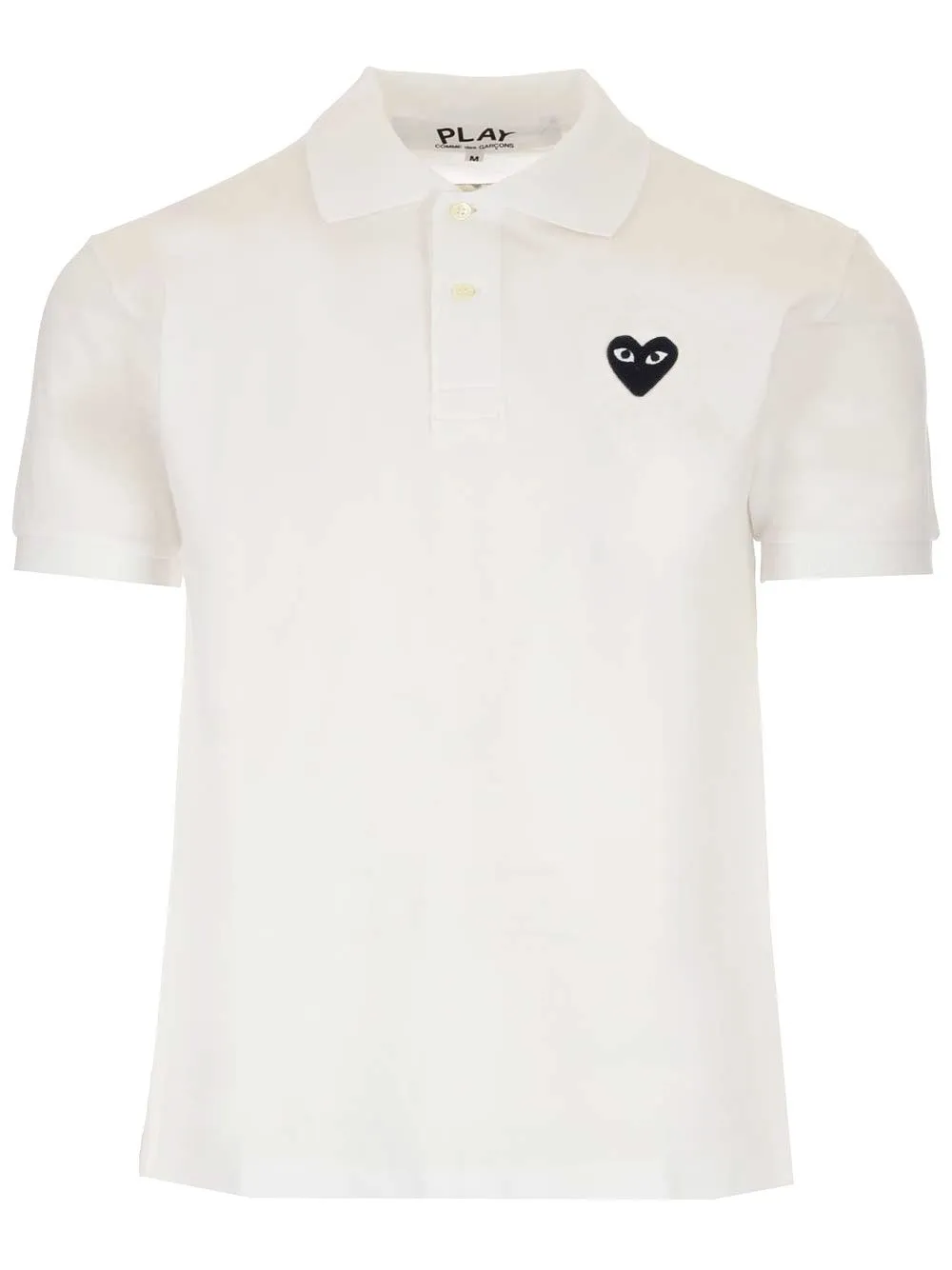 Comme des Garons Play Heart Logo Patch Polo Shirt