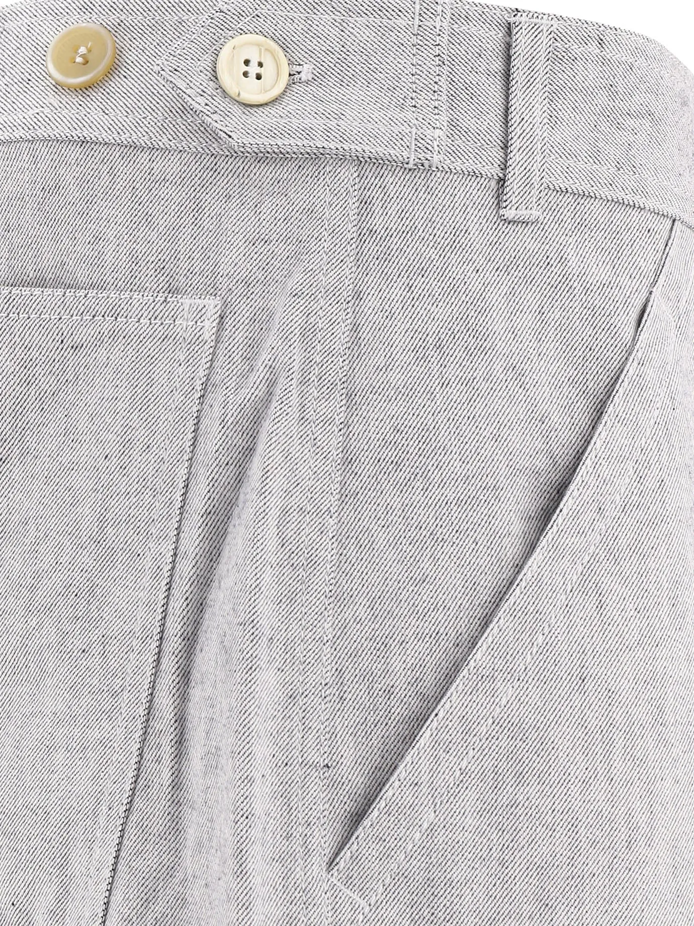 Comme des Garons Shirt Contrast Panel Straight Leg Pants