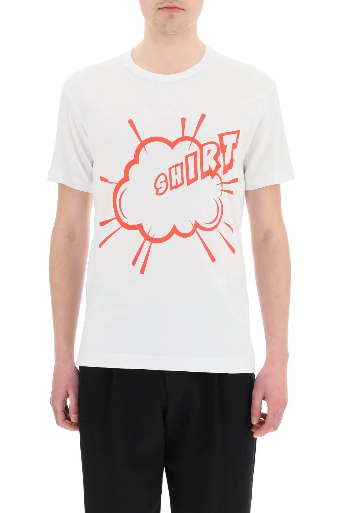 Comme des Garons Shirt Graphic Printed Crewneck T-Shirt
