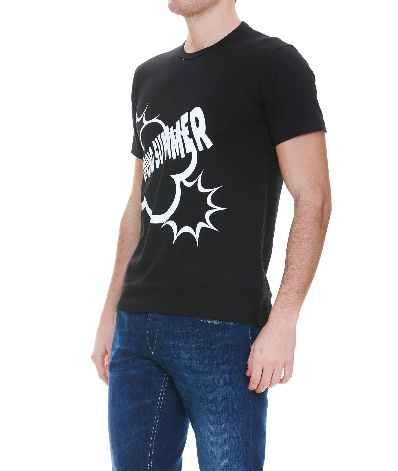 Comme des Garons Shirt Graphic Printed Crewneck T-Shirt