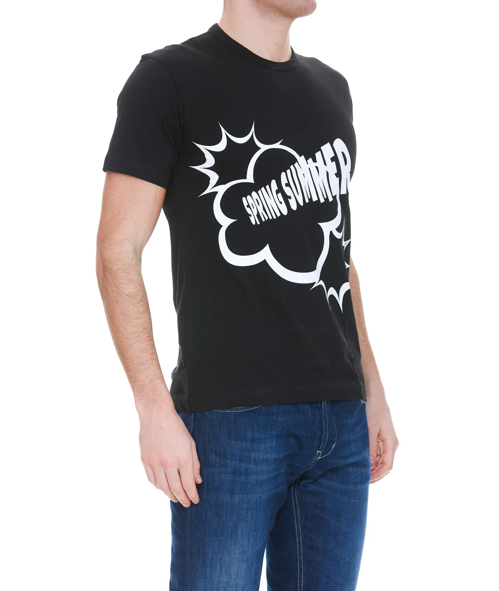 Comme des Garons Shirt Graphic Printed Crewneck T-Shirt