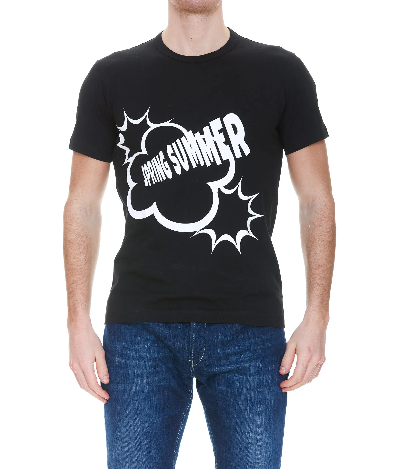Comme des Garons Shirt Graphic Printed Crewneck T-Shirt