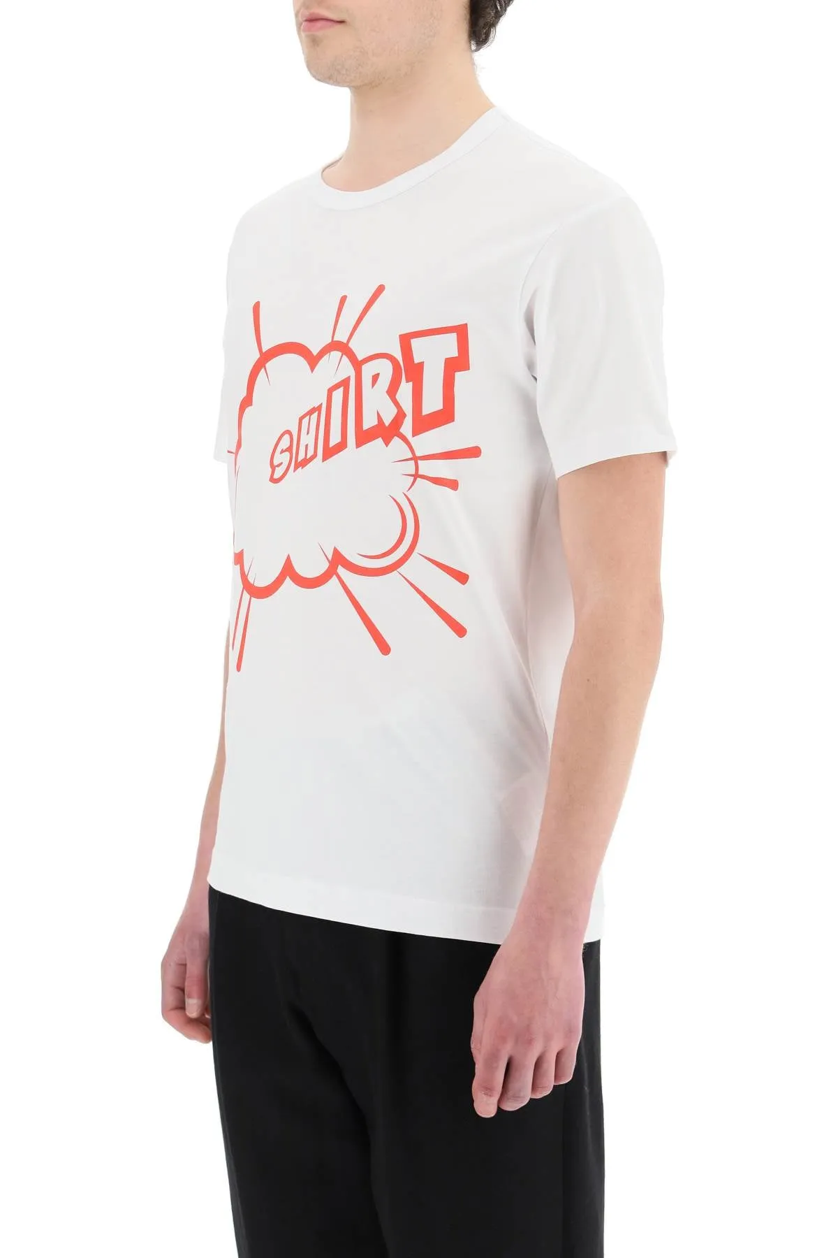Comme des Garons Shirt Graphic Printed Crewneck T-Shirt