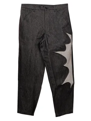 Comme Des Garons Shirt Splash Panelled Detail Jeans