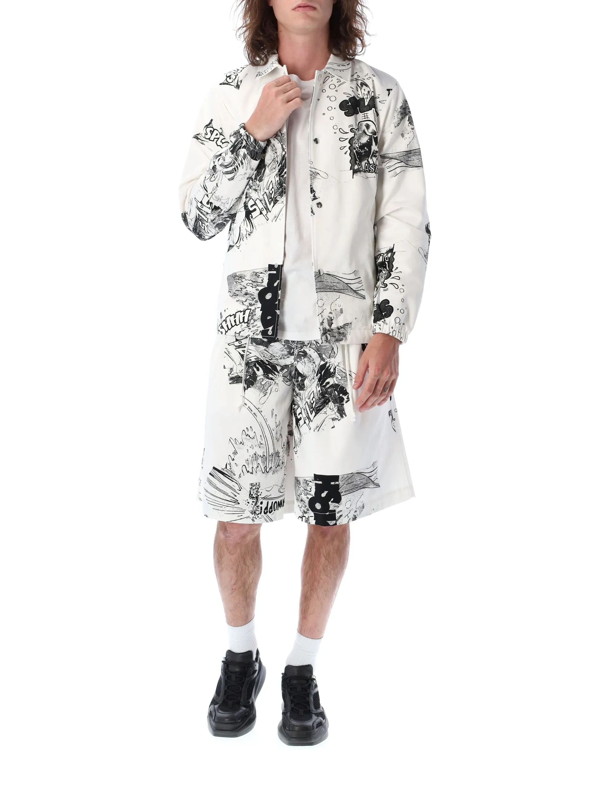 Comme des Garons Shirt X Christian Marclay Drawstring Jacket