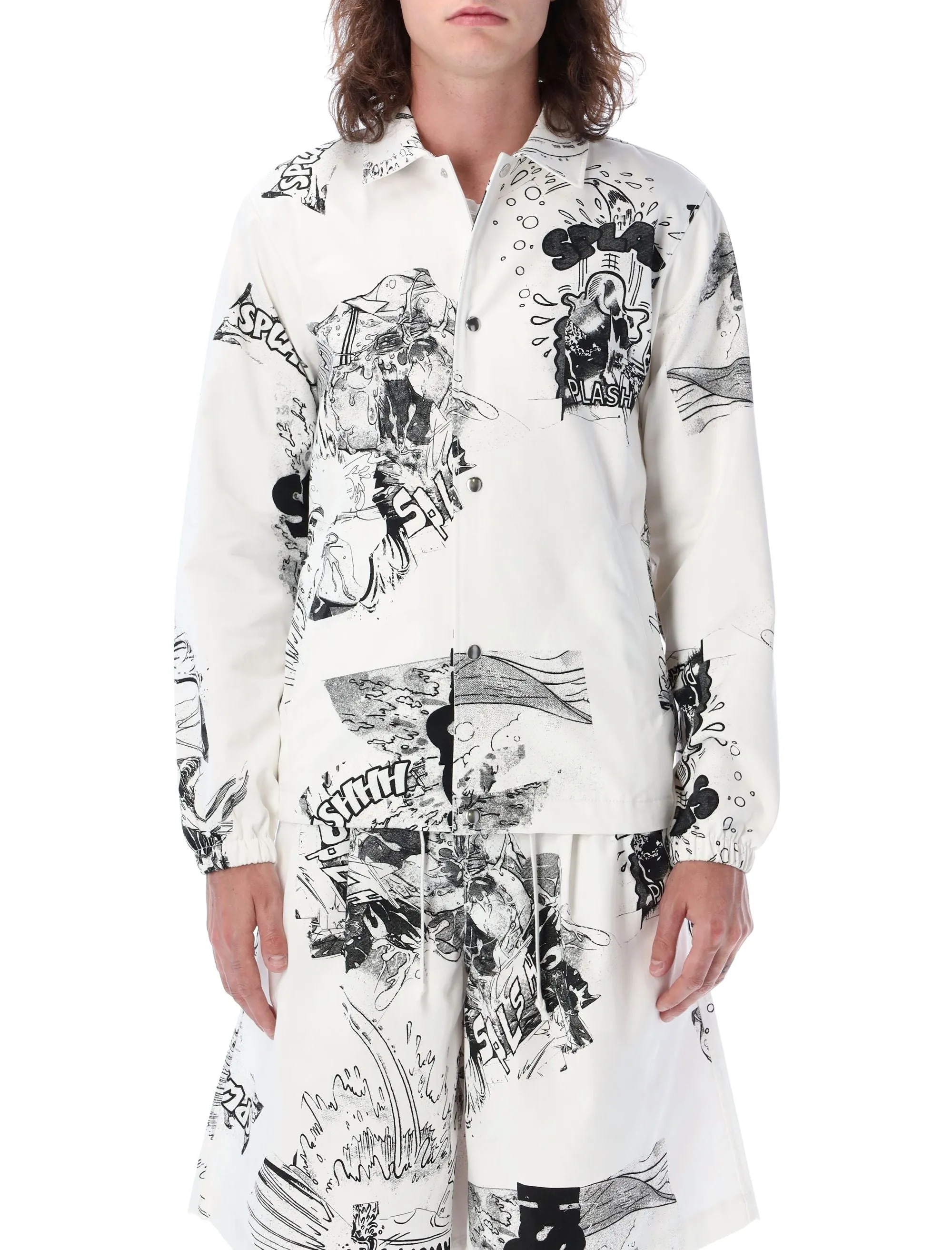Comme des Garons Shirt X Christian Marclay Drawstring Jacket