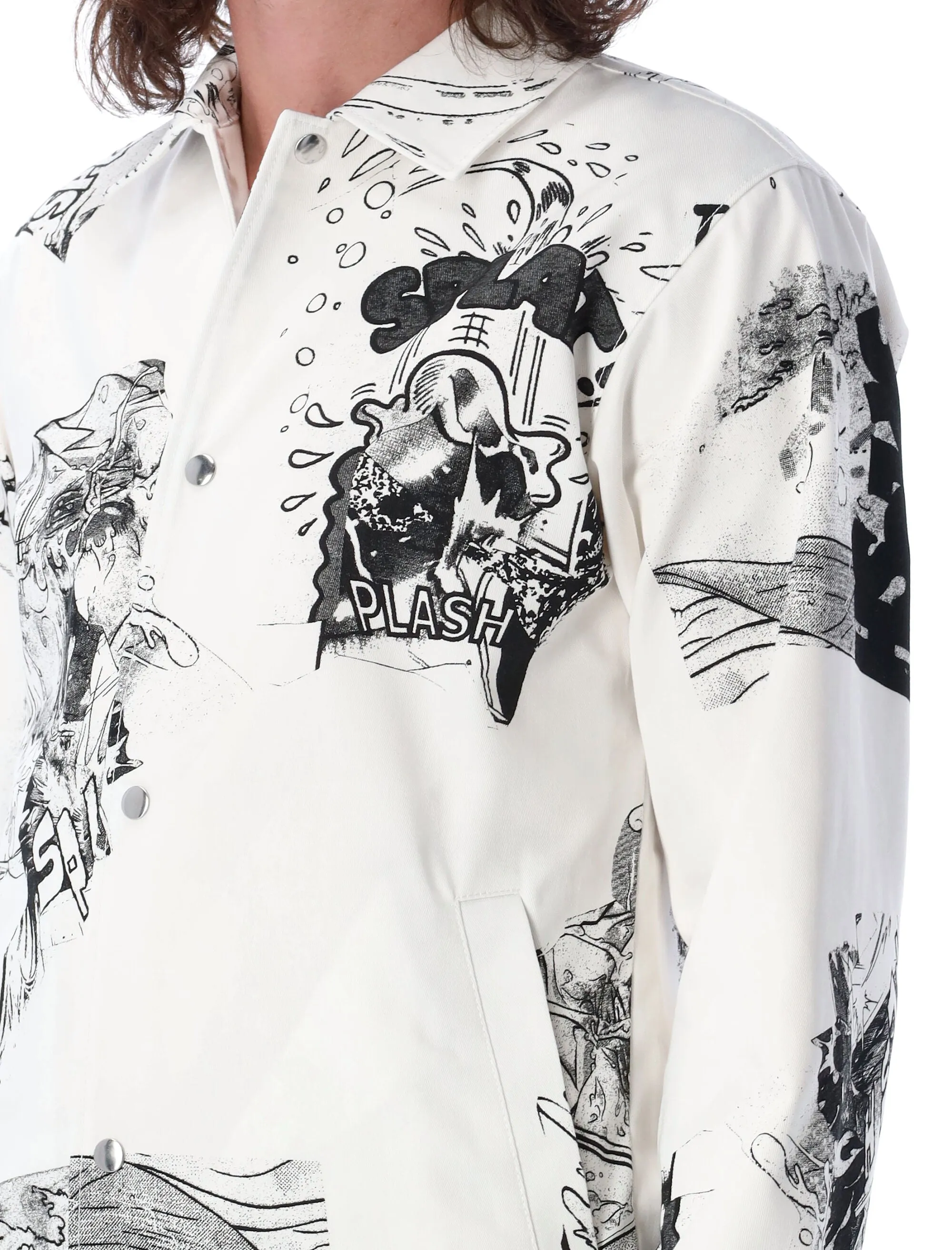 Comme des Garons Shirt X Christian Marclay Drawstring Jacket
