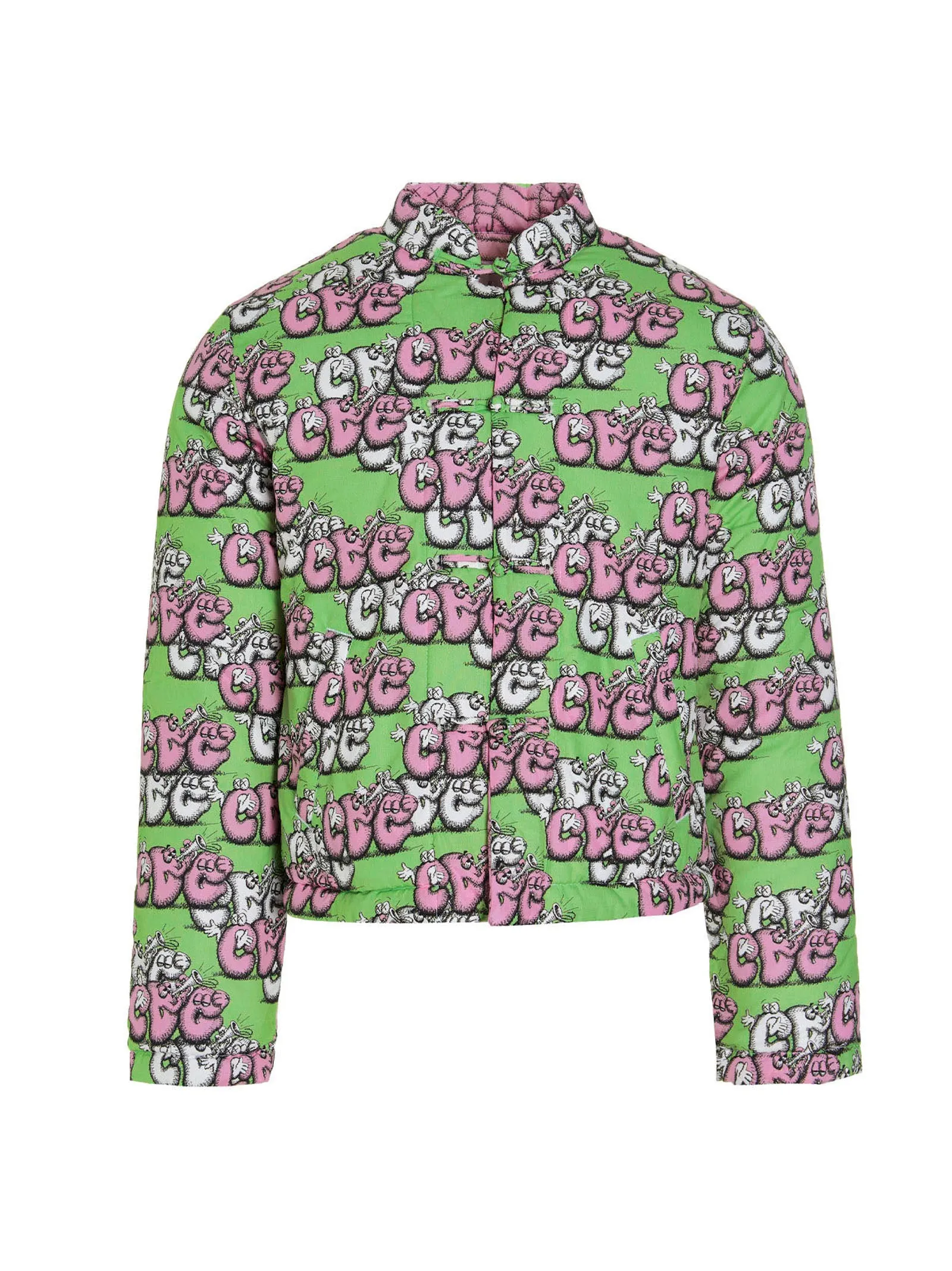 Comme des Garons Shirt X KAWS Graphic Printed Jacket