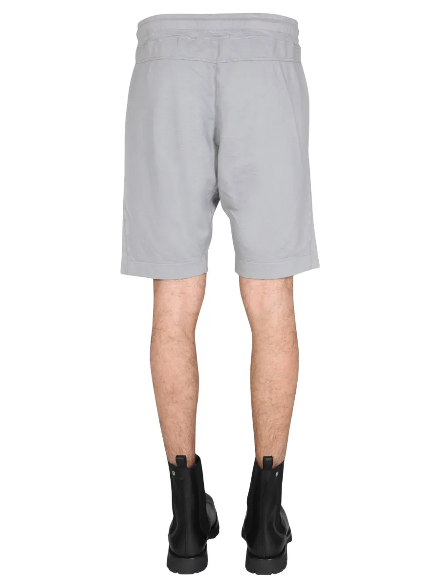 C.P. Company Logo Patch Drawstring Shorts