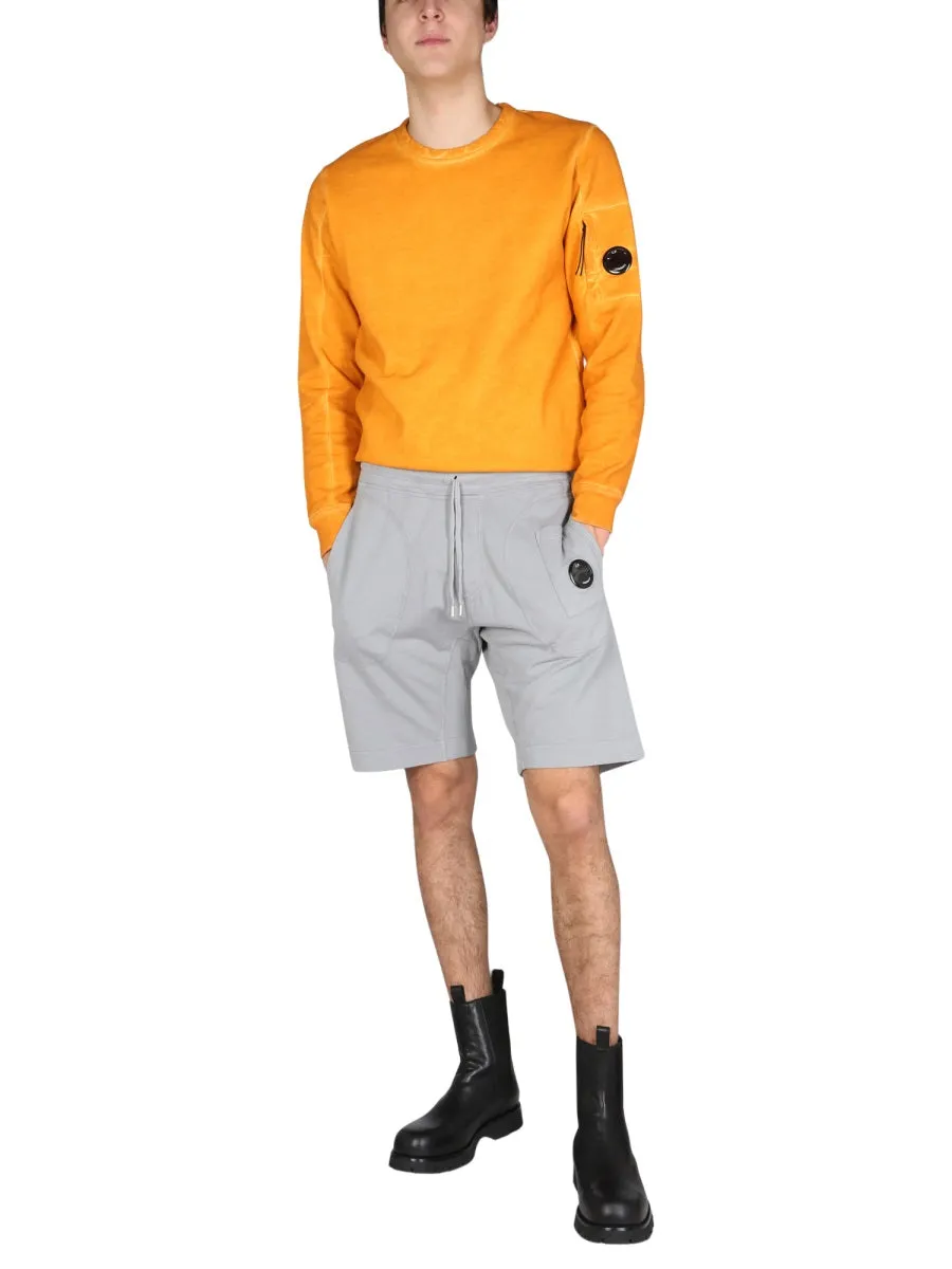 C.P. Company Logo Patch Drawstring Shorts