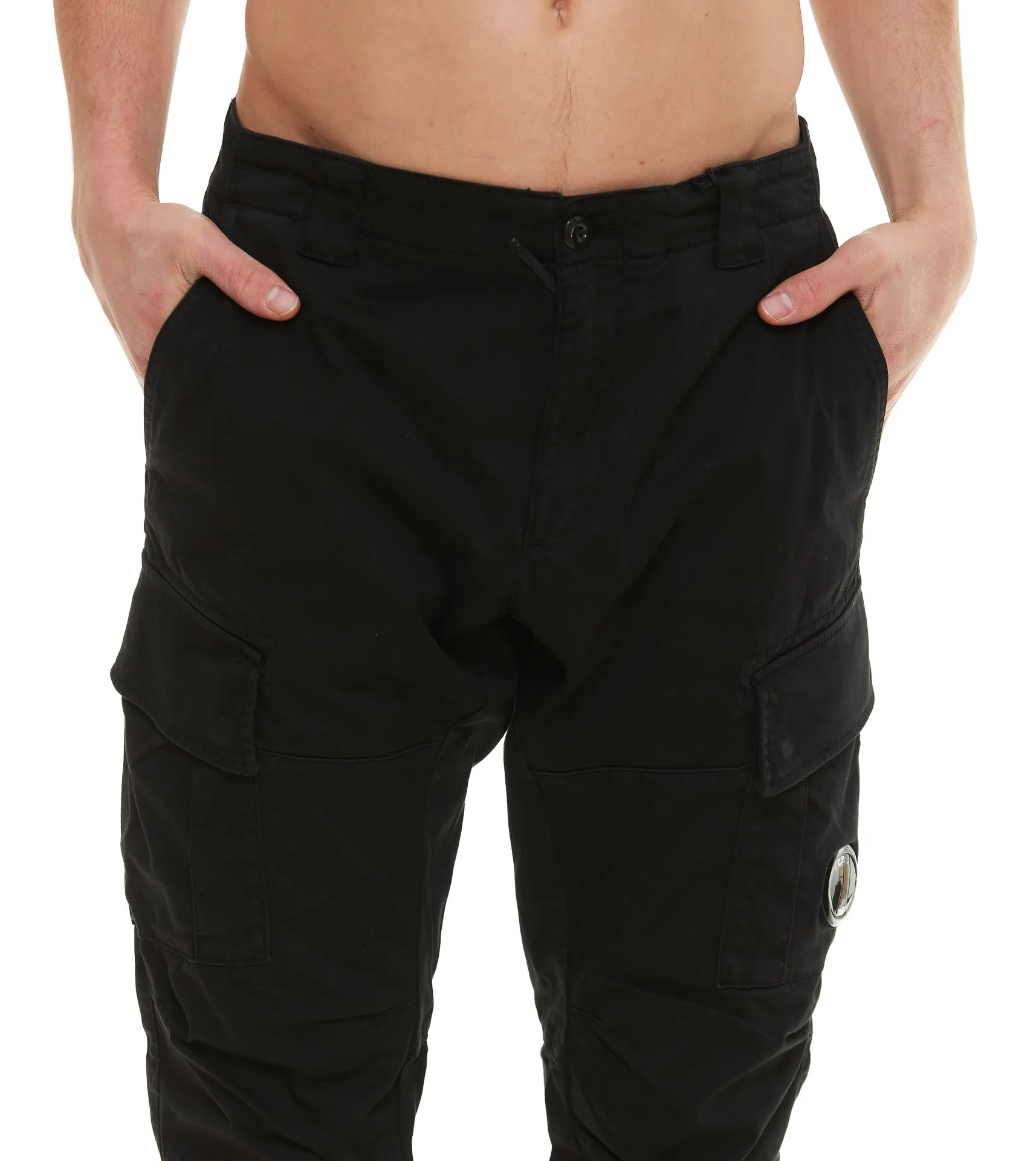 C.P. Company Logo Plaque Cargo Pants
