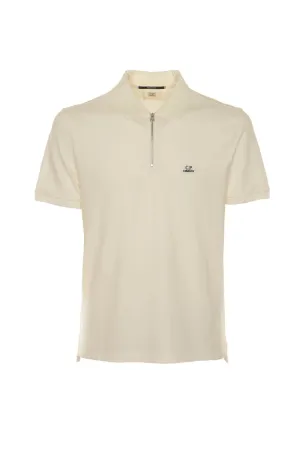 C.P. Company Logo Printed Short-Sleeved Polo Shirt