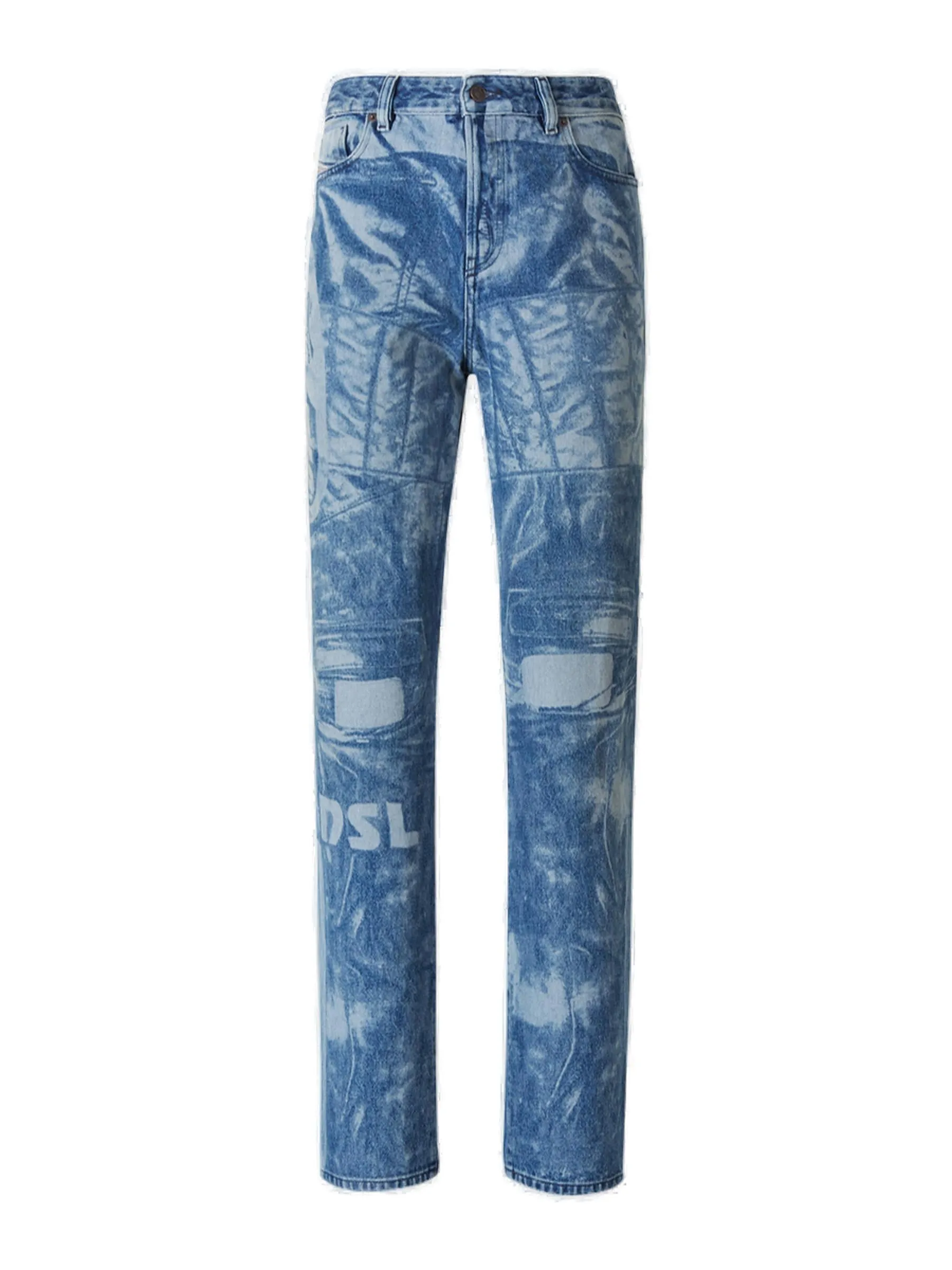 Diesel 1955 Printed Straight-Leg Jeans