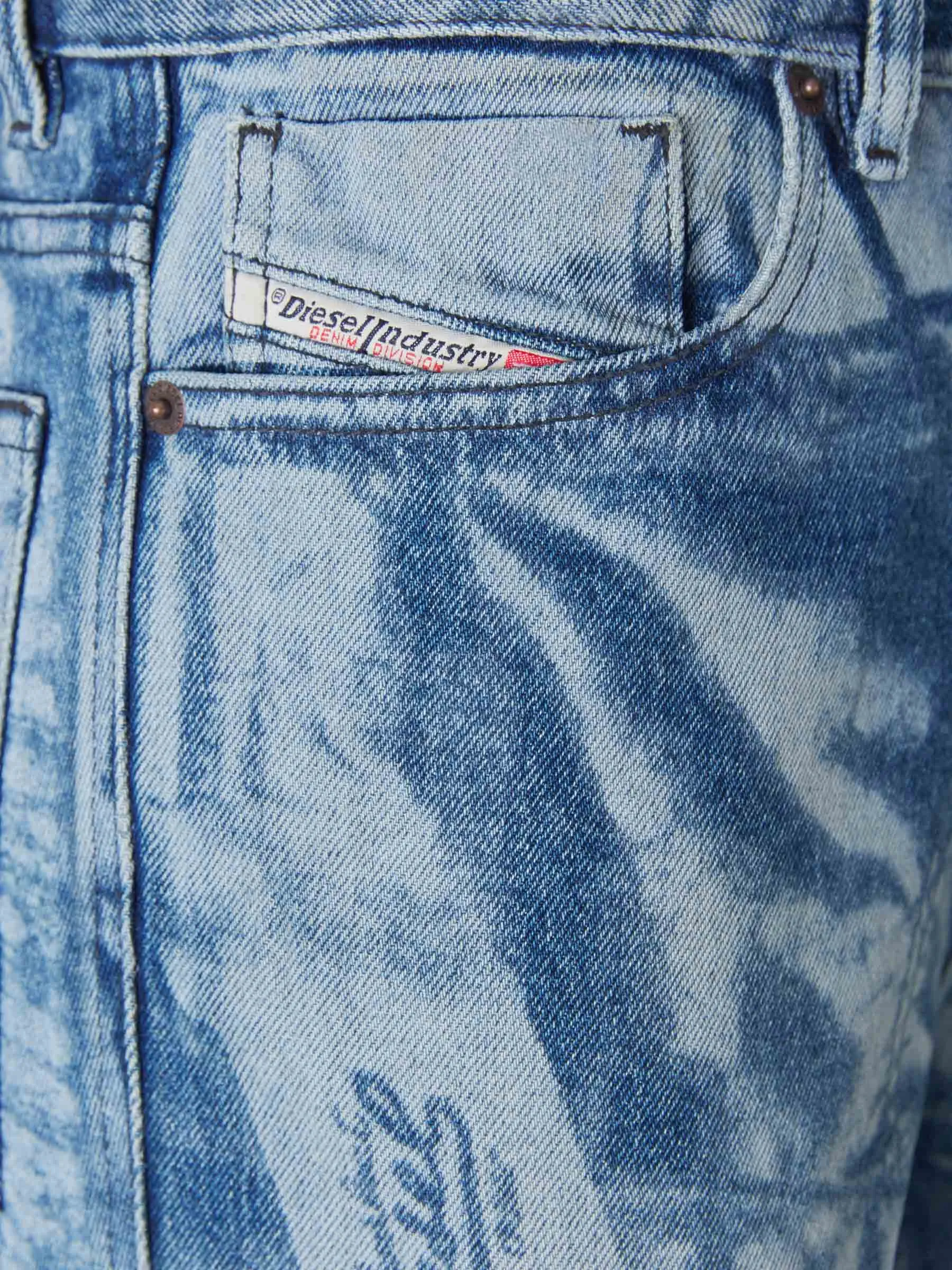 Diesel 1955 Printed Straight-Leg Jeans