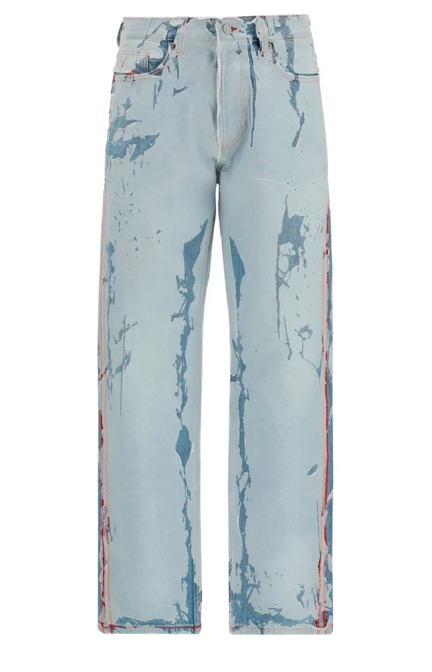 Diesel 2010 Peel-Off Effect Logo Patch Jeans