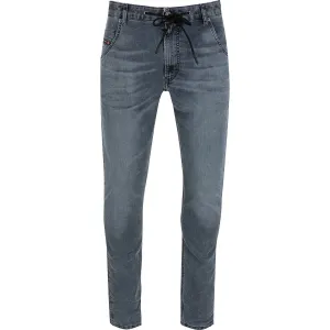 Diesel Drawstring Mid-Rise Tapered Jeans