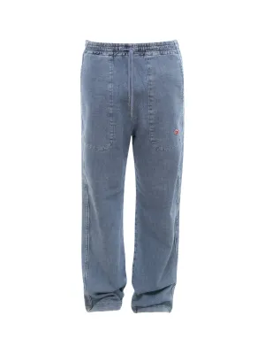 Diesel Drawstring Straight Leg Jeans
