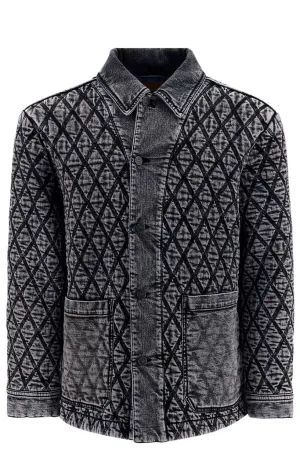 Diesel Quilted Boxy-Fit Denim Jacket