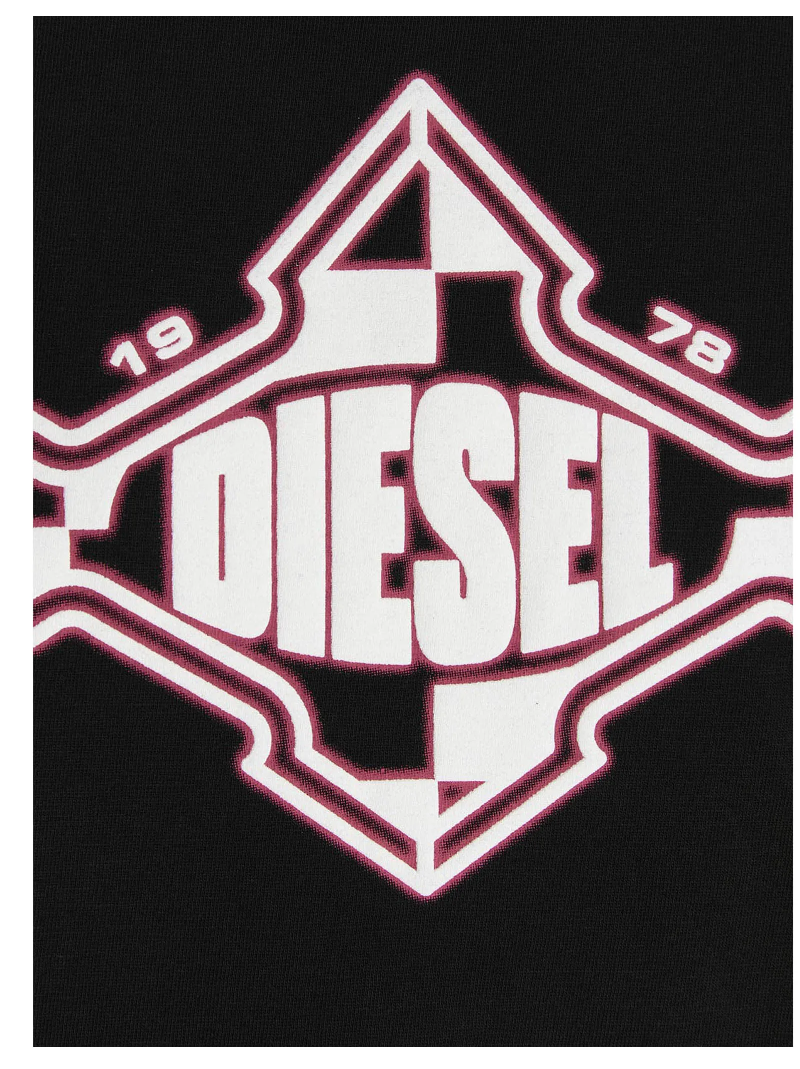 Diesel T-Just-D1 Logo Printed Crewneck T-Shirt