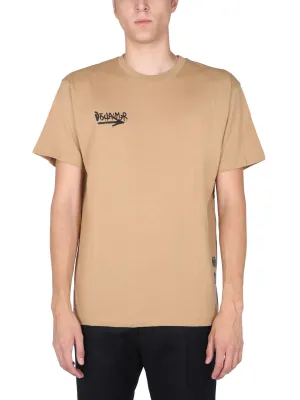 Disclaimer Logo Print Crewneck T-Shirt
