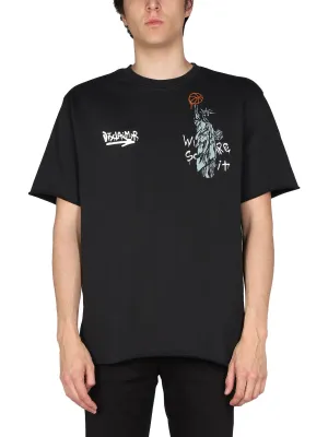 Disclaimer Printed Crewneck T-Shirt