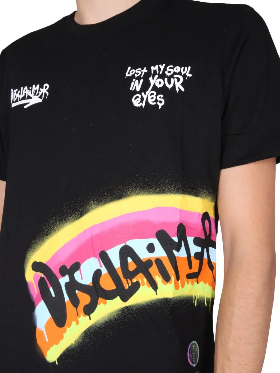 Disclaimer Printed Crewneck T-Shirt