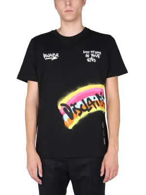 Disclaimer Printed Crewneck T-Shirt