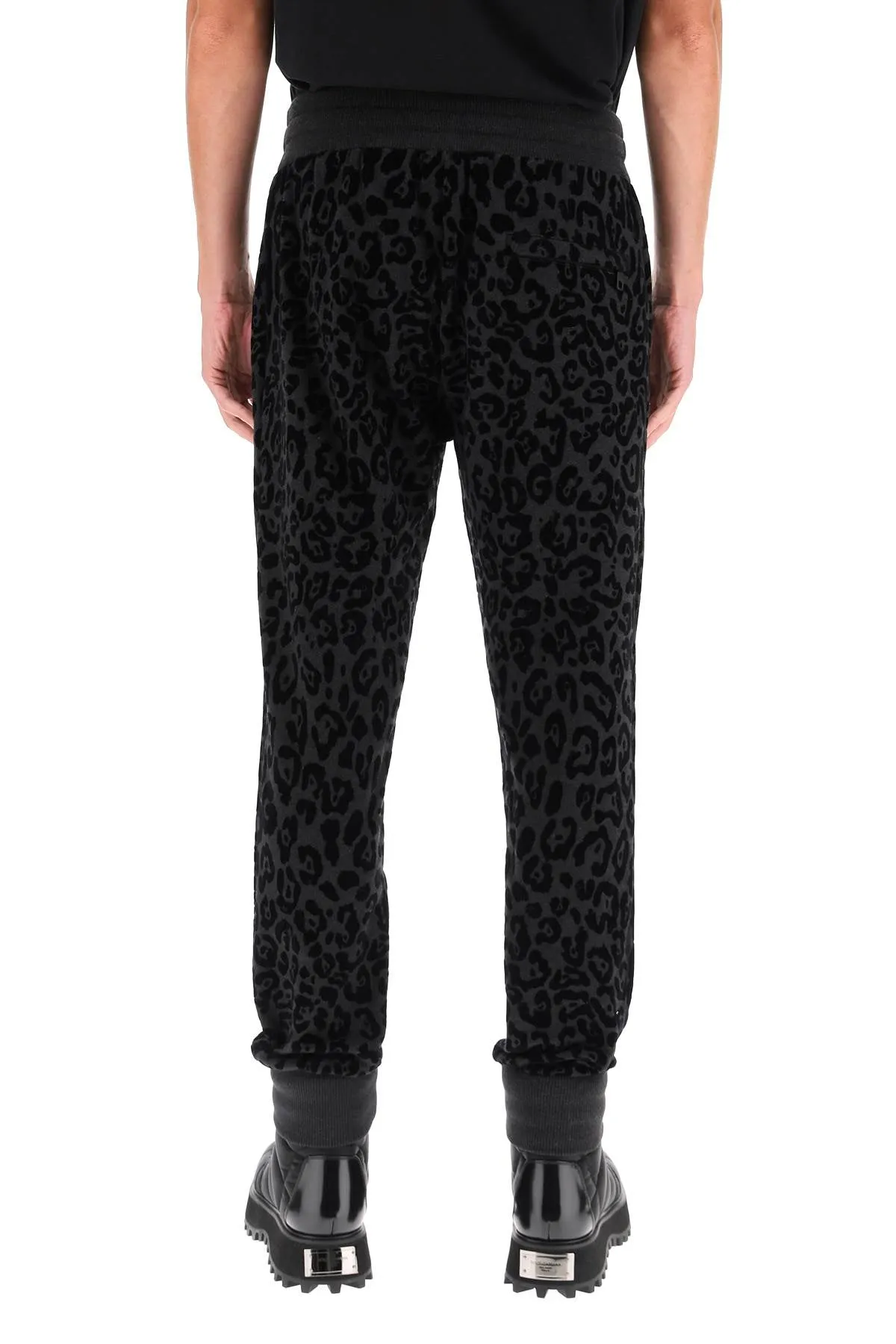 Dolce & Gabbana Animal Print Drawstring Pants