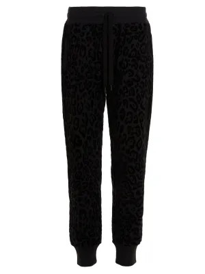 Dolce & Gabbana Animal Print Drawstring Pants