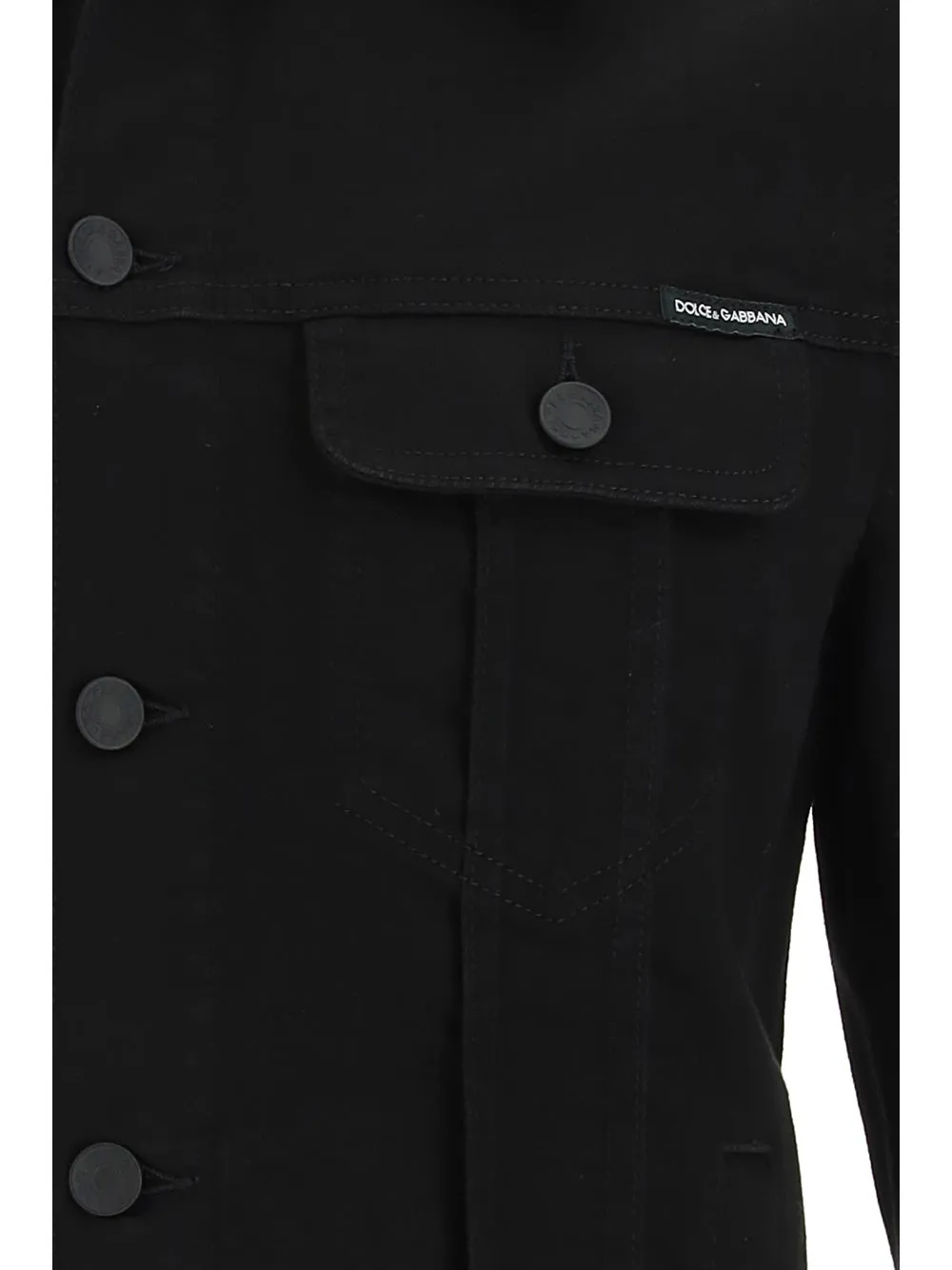 Dolce & Gabbana Buttoned Long Sleeved Denim Jacket