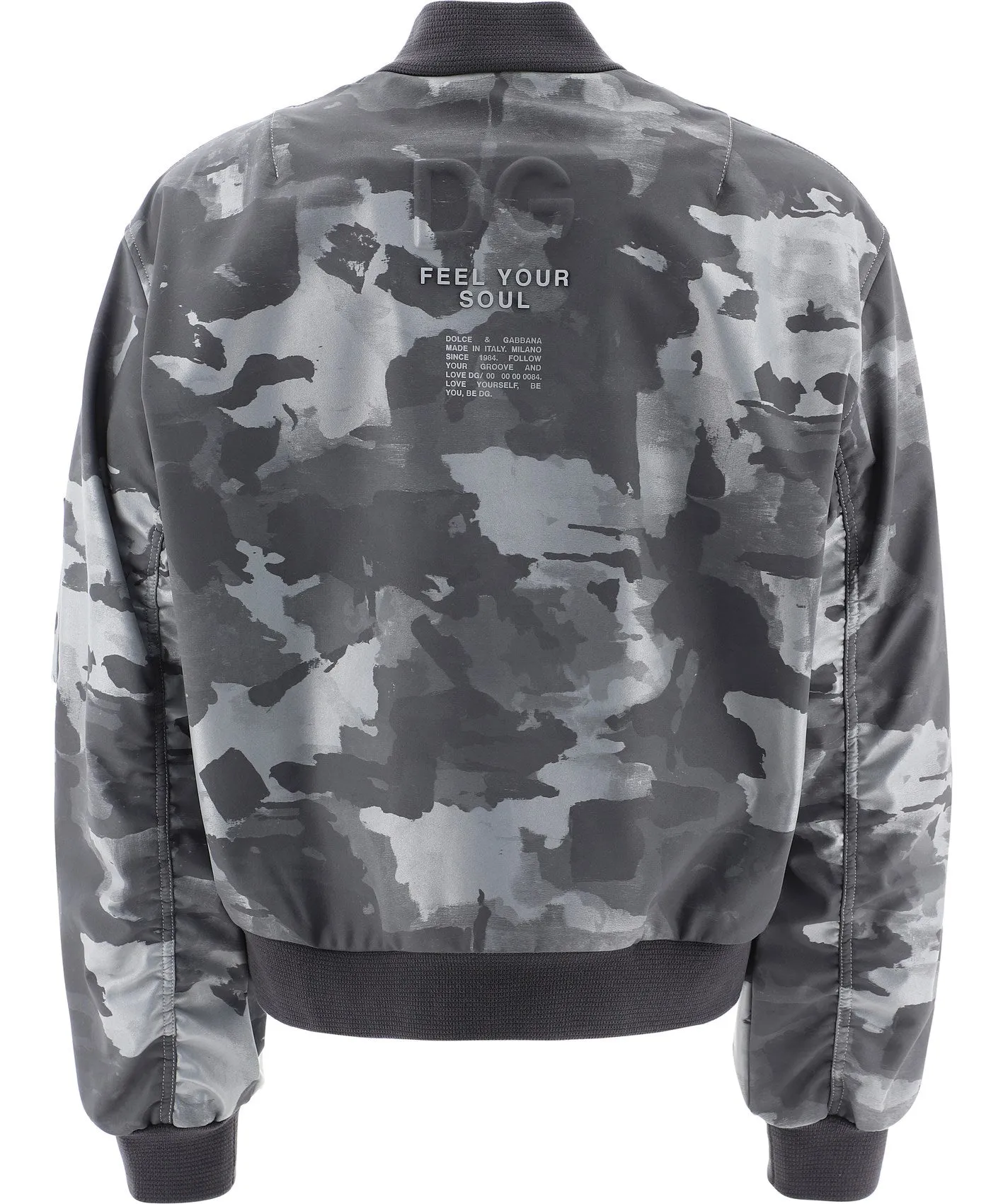 Dolce & Gabbana Camouflage Print Bomber Jacket