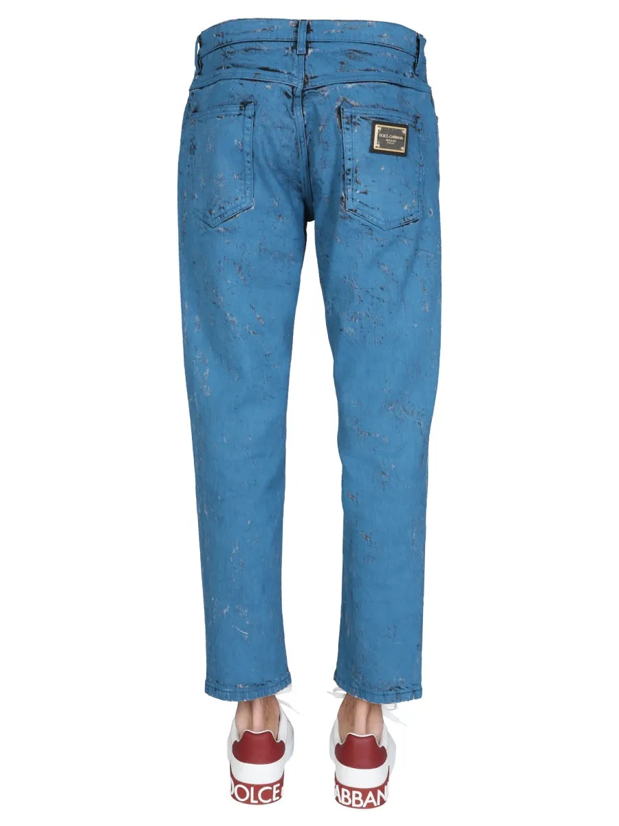 Dolce & Gabbana Distressed Skinny Jeans