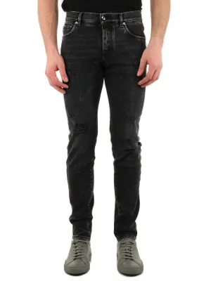 Dolce & Gabbana Distressed Slim-Fit Jeans